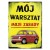 Plakat metalowy Mój warsztat 126p Prezent