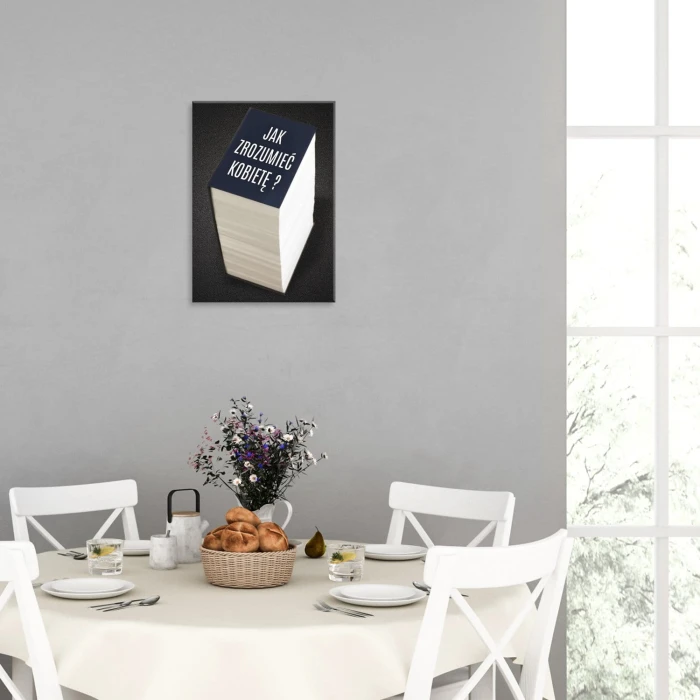 Plakat metalowy Jak zrozumieć kobietę Prezent