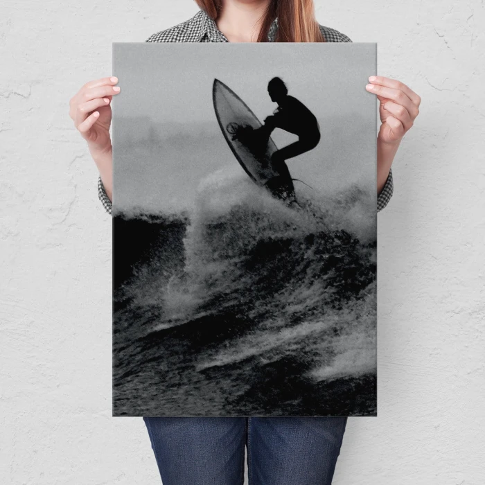 Plakat metalowy Surfing Prezent