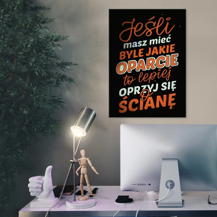 Plakat metalowy Oparcie Prezent