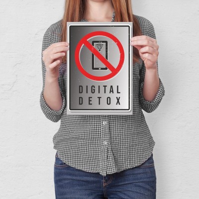 Plakat metalowy DIGITAL DETOX Prezent