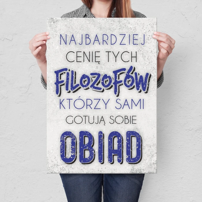 Plakat metalowy Filozofowie Prezent