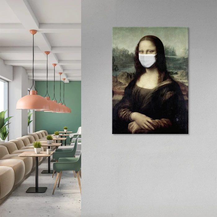 Plakat metalowy Masked Mona Prezent
