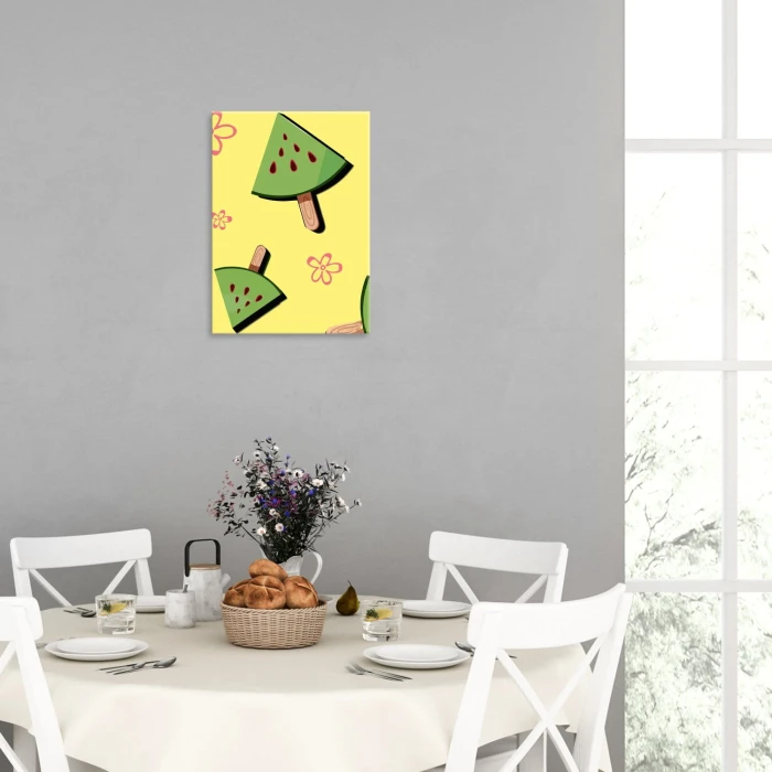 Plakat metalowy Lody na patyku Prezent