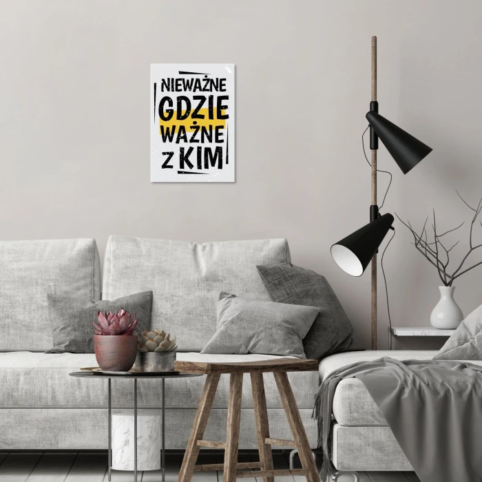 Plakat metalowy Nieważne gdzie Prezent