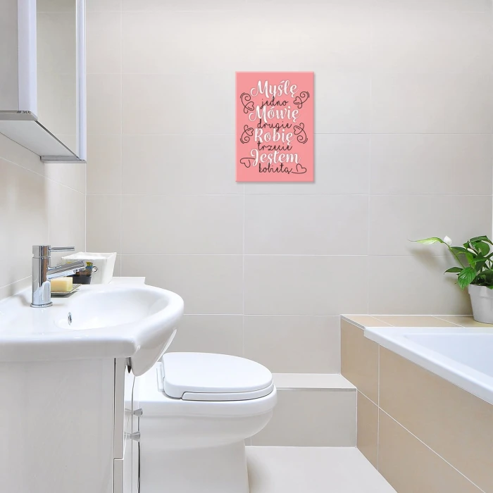 Plakat metalowy Jestem kobietą Prezent