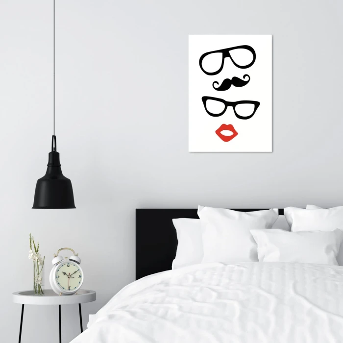 Plakat metalowy Ona i on Prezent