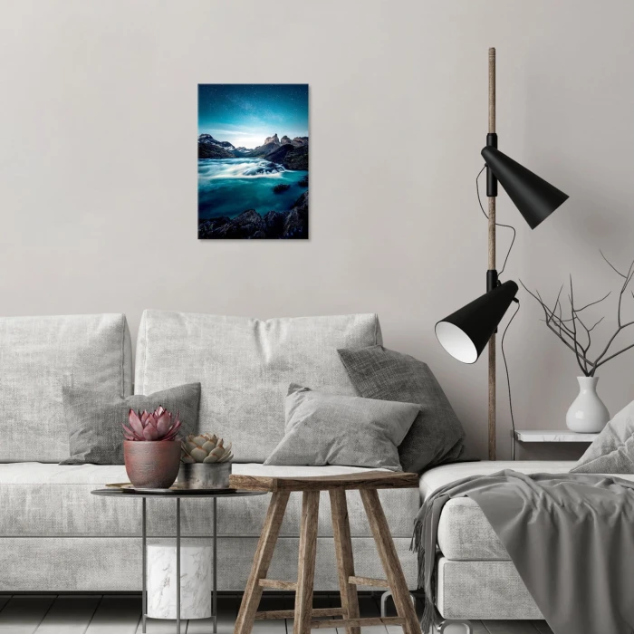 Plakat metalowy Magiczne jezioro Prezent