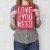 Plakat metalowy Love is all you need Prezent
