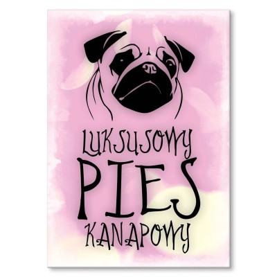 Plakat metalowy Pies kanapowy Prezent