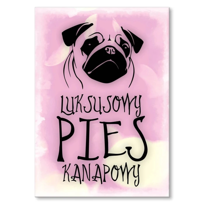 Plakat metalowy Pies kanapowy Prezent