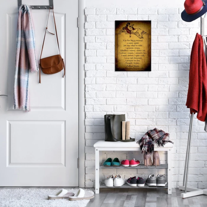 Plakat metalowy Kobieta Prezent