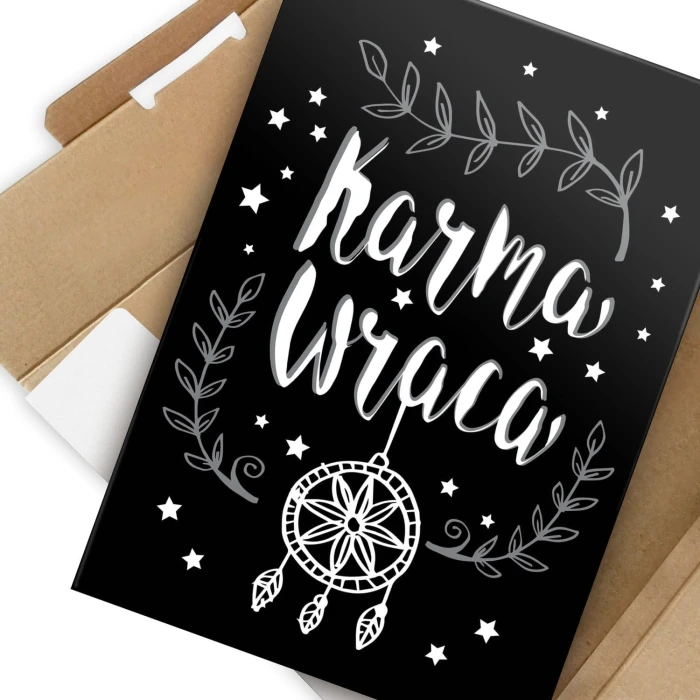Plakat metalowy Karma wraca Prezent