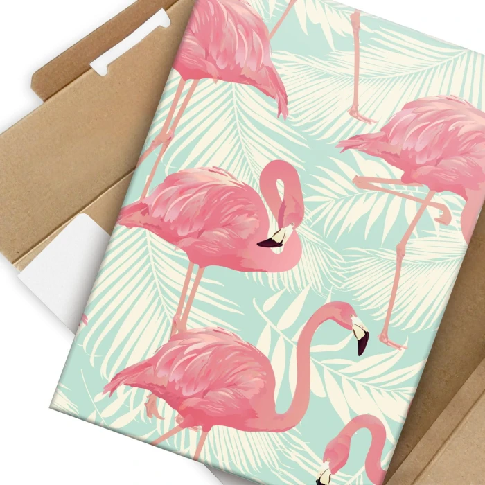 Plakat metalowy Flamingi Prezent