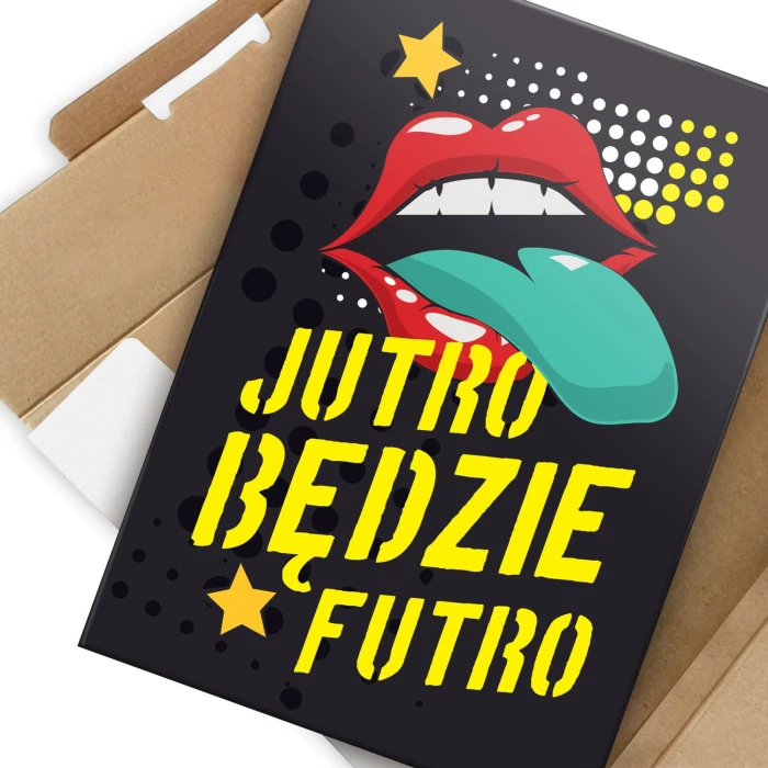Plakat metalowy Jutro będzie futro Prezent