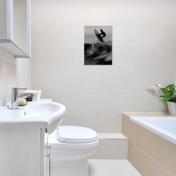 Plakat metalowy Surfing Prezent
