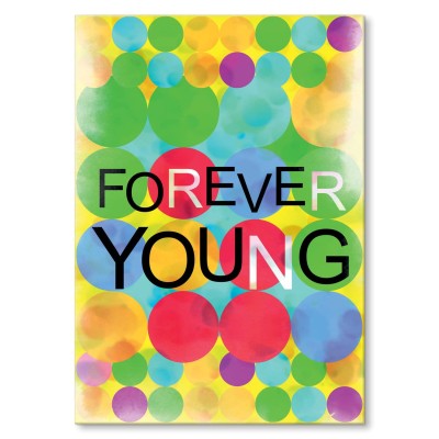 Plakat metalowy Zawsze młodzi Prezent