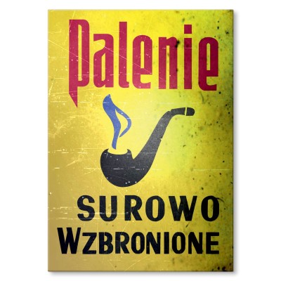 Plakat metalowy Palenie wzbronione Prezent
