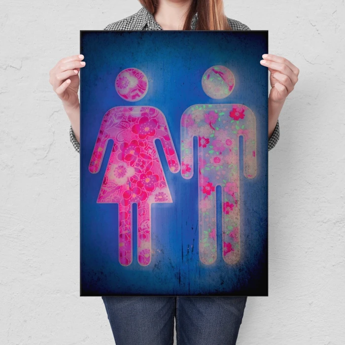 Plakat metalowy Magic couple Prezent
