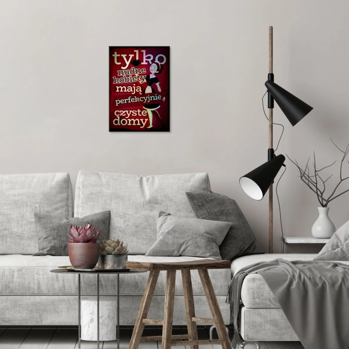 Plakat metalowy Nudne kobiety Prezent