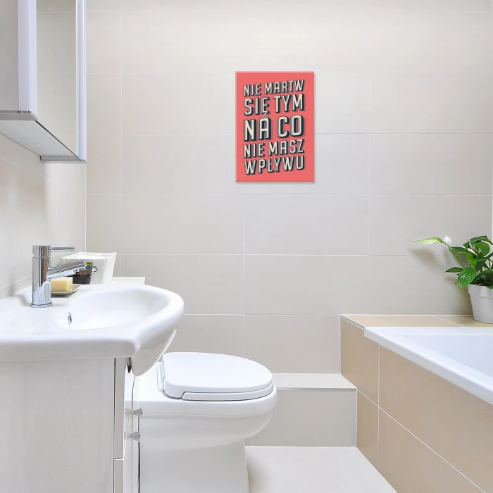 Plakat metalowy Nie martw się Prezent