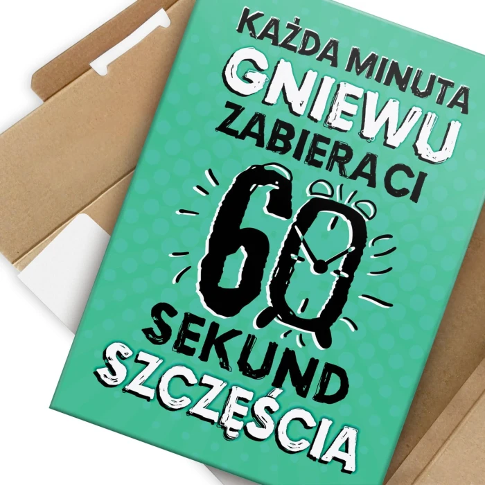 Plakat metalowy Minuta gniewu Prezent