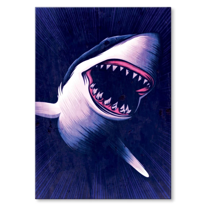 Plakat metalowy Rekin Prezent