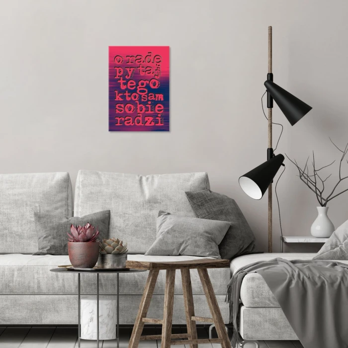 Plakat metalowy Pytaj o radę Prezent