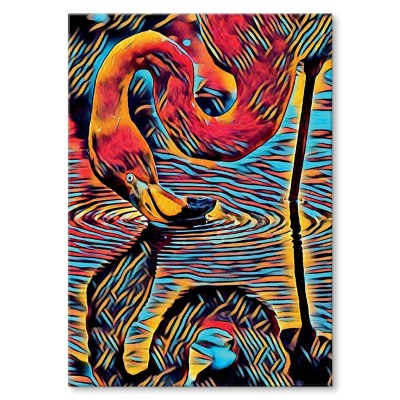 Plakat metalowy Flaming Prezent