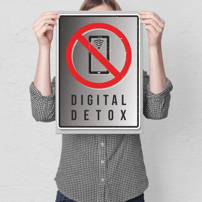 Plakat metalowy DIGITAL DETOX Prezent