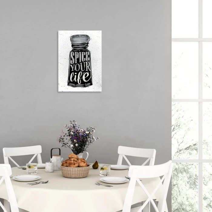 Plakat metalowy Spice your life Prezent