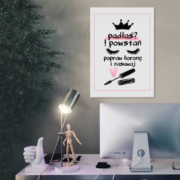 Plakat metalowy Padłaś style Prezent