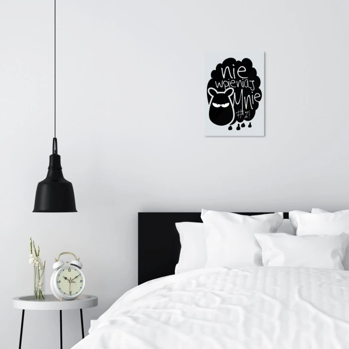 Plakat metalowy Nie wpieniaj mnie Prezent