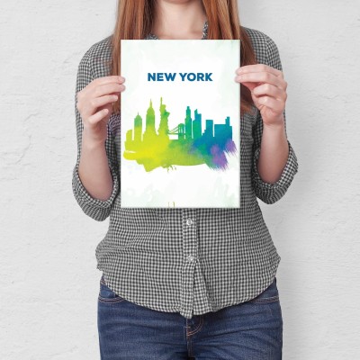 Plakat metalowy New York Nowy Jork Prezent