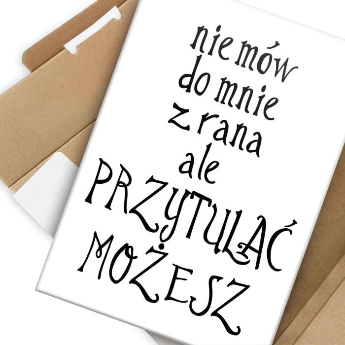 Plakat metalowy Nie mów do mnie Prezent