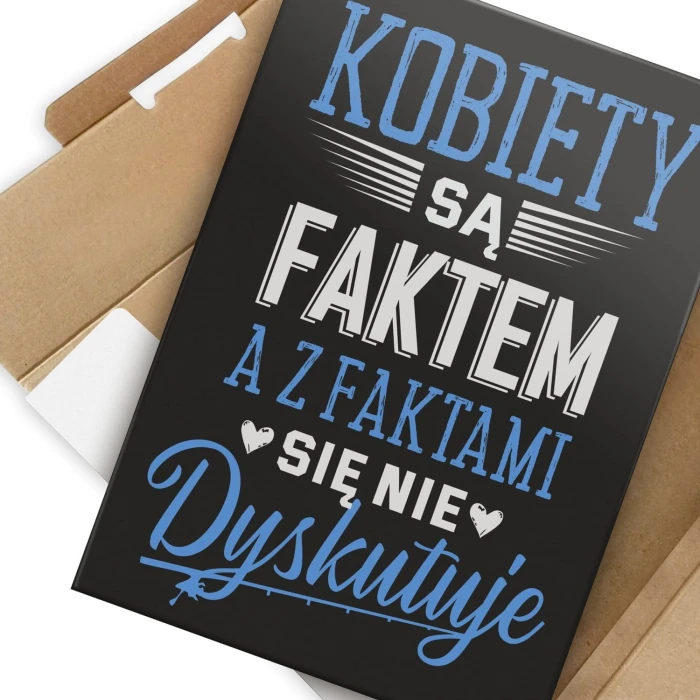 Plakat metalowy Kobiety są faktem Prezent