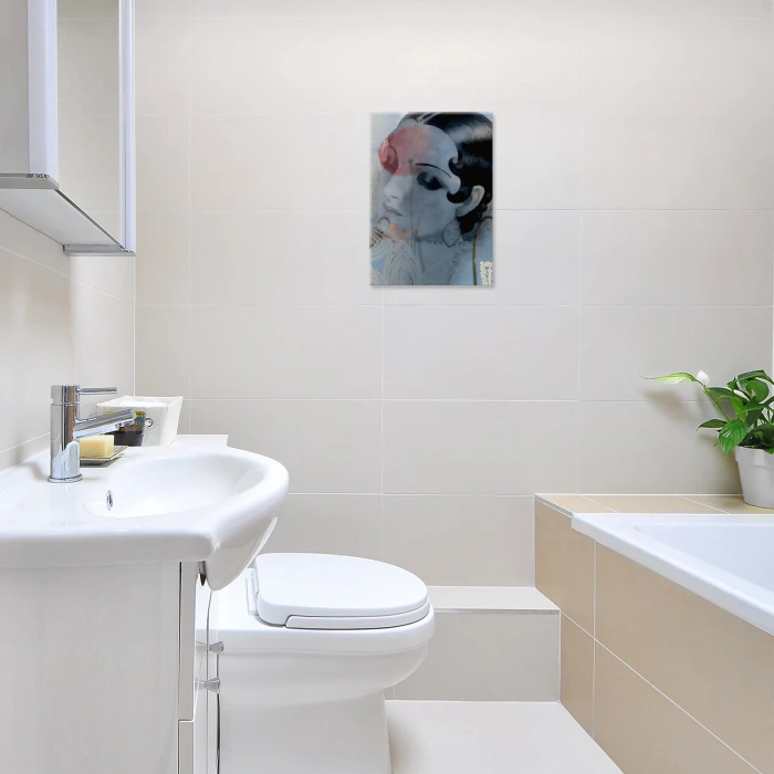 Plakat metalowy Retro kobieta Prezent