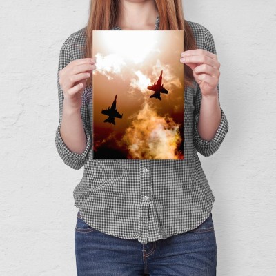 Plakat metalowy Odrzutowce Prezent