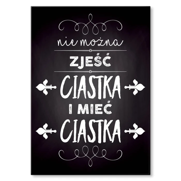 Plakat metalowy Ciastka Prezent