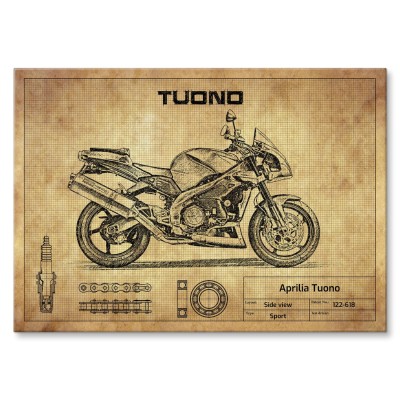 Plakat metalowy Aprilia Tuono Prezent