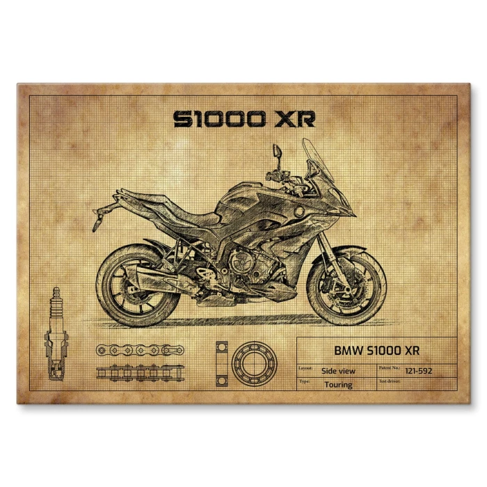 Plakat metalowy BMW S1000 XR Prezent