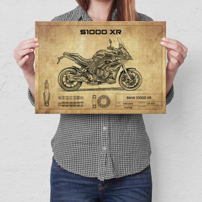 Plakat metalowy BMW S1000 XR Prezent