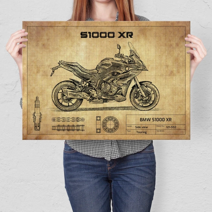 Plakat metalowy BMW S1000 XR Prezent