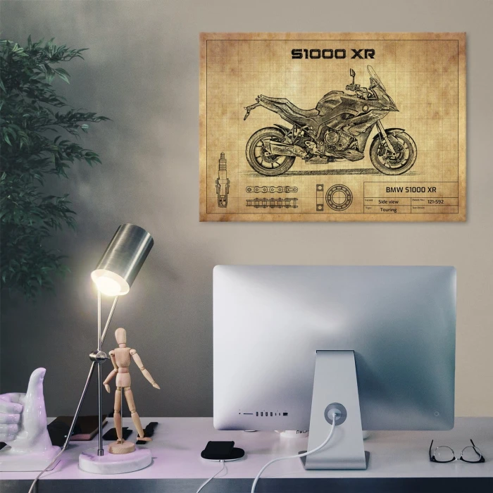 Plakat metalowy BMW S1000 XR Prezent
