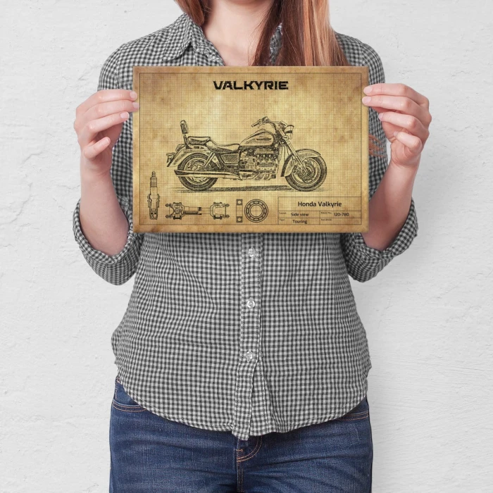 Plakat metalowy Honda Valkyrie Prezent