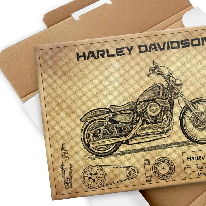 Plakat metalowy Harley-Davidson XL1200V Prezent