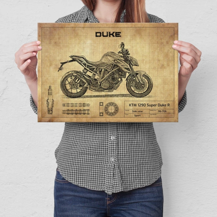 Plakat metalowy KTM 1290 Super Duke R Prezent