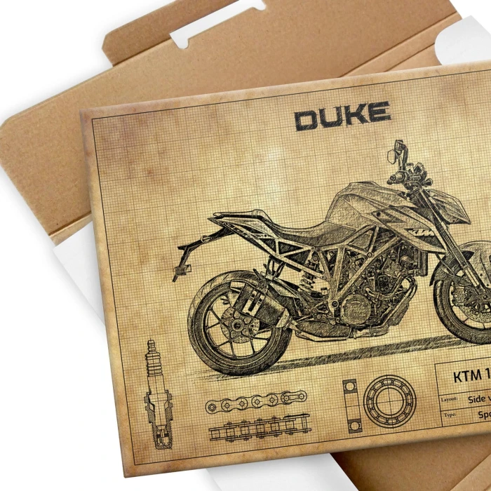 Plakat metalowy KTM 1290 Super Duke R Prezent