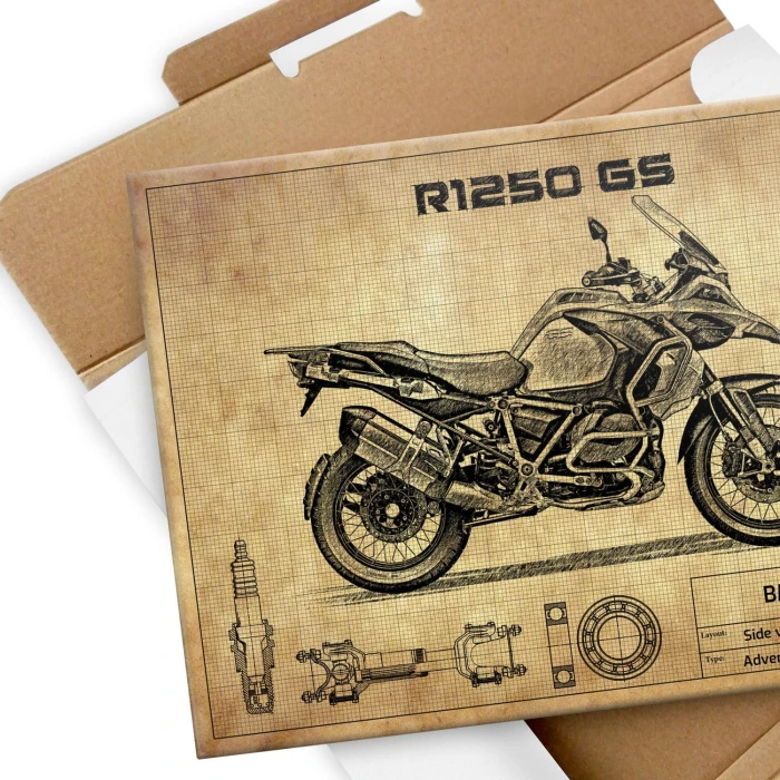 Plakat metalowy BMW R1250 GS Prezent