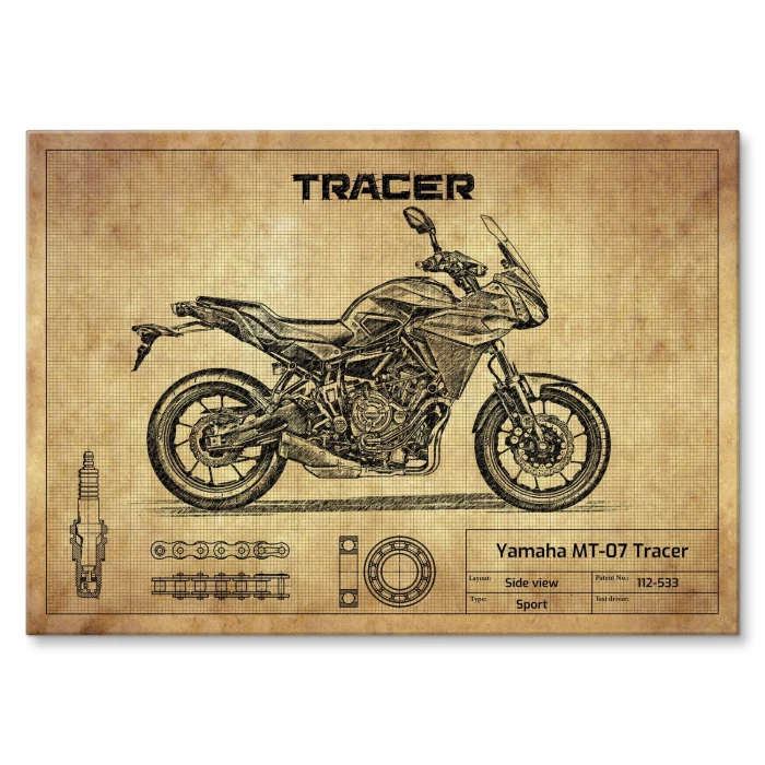 Plakat metalowy Yamaha MT-07 Tracer Prezent